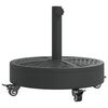 vidaXL Podstavek za senčnik s kolesi za drog &Oslash;38/48 mm 27 kg okrogel