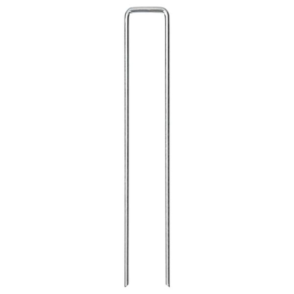 vidaXL Talni klin v obliki črke U 50 kosov 20x3,5 cm pocinkano jeklo