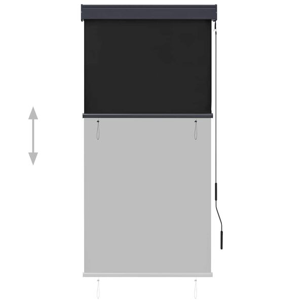 vidaXL Zunanje rolo senčilo 80x250 cm antracitno