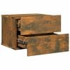 vidaXL Nočna omarica dimljeni hrast 40x30x30 cm inženirski les