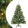 vidaXL Umestno božično drevo med 150 LED Zelena 150 cm PE in PVC