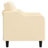 vidaXL Fotelj krem 60 cm blago