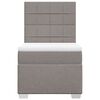 vidaXL Box spring postelja z vzmetnico taupe 90x190 cm blago