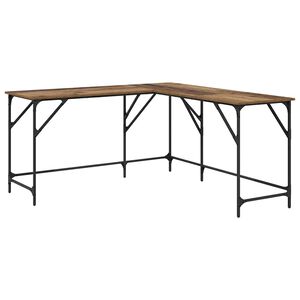 vidaXL Miza Star les Inženirski les 149 x 149 x 75 cm