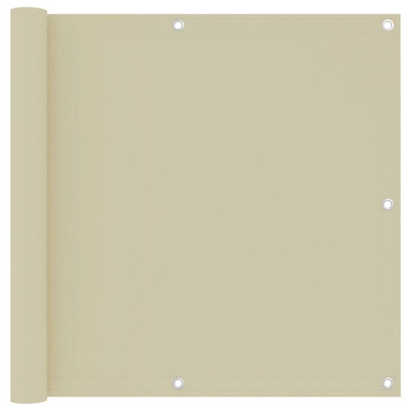 vidaXL Balkonsko platno krem 90x300 cm oksford blago