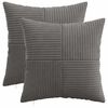 vidaXL Prevleka za blazino 2 pcs ALMELO Temno siva 30 x 30 cm korduroy