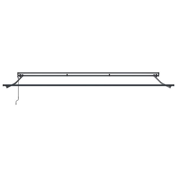 vidaXL Retraktilna tenda Rumena in Bela 500 &times; 300 cm