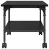 vidaXL Stojalo za tiskalnik Črna Orehovina 50 x 40 x 38 cm