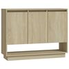 vidaXL Komoda sonoma hrast 97x31x75 cm iverna plo&scaron;ča