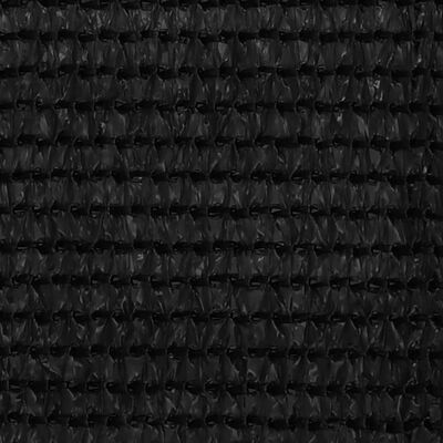 vidaXL Balkonsko platno črno 120x400 cm HDPE
