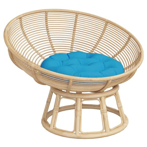 vidaXL Okrogla blazina svetlo modra &Oslash; 60 x 11 cm oxford tkanina