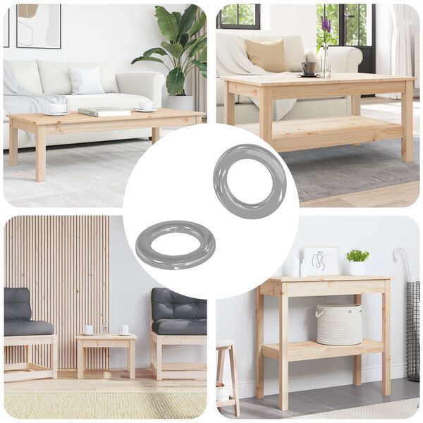 vidaXL Podložke 2 pcs srebrna 10 x 10 x 0,8 mm elezo