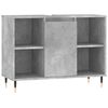 vidaXL Kopalni&scaron;ka omarica betonsko siva 80x33x60 cm inženirski les