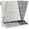 vidaXL Hranilnik za seno Srebrna 71 x 33 x 70 cm 5 kg Pocinkano jeklo