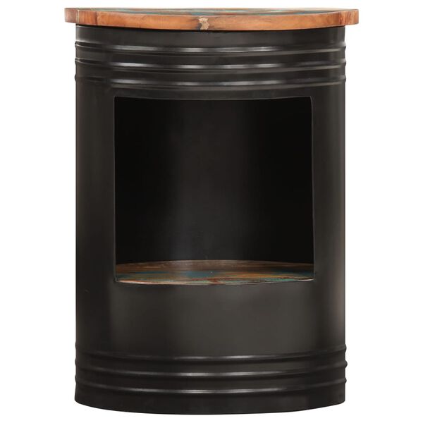 vidaXL Klubska mizica 43x55 cm trden predelan les