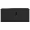 vidaXL Arhivska omara črna 90x40x130 cm jeklo