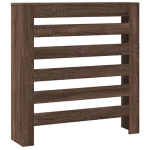vidaXL Pokrov za radiator rjav hrast 78x20x82 cm inženirski les