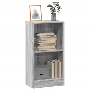 vidaXL Knjižna omara siva sonoma 40x24x76 cm inženirski les