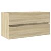 vidaXL Omarica za umivalnik sonoma hrast 90x38,5x45 cm iverna plo&scaron;ča