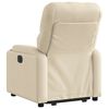 vidaXL Naslanjač s funkcijo vstajanja krem blago