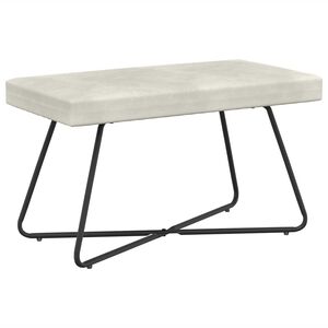 vidaXL klop Krem 80 x 40 x 45 cm Žamet