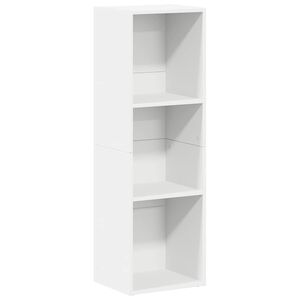 vidaXL Knjižna / TV omara bela 36x30x114 cm iverna plo&scaron;ča