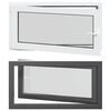 vidaXL Okno za klet RISOR 110 x 60 cm PVC in steklo Antracit