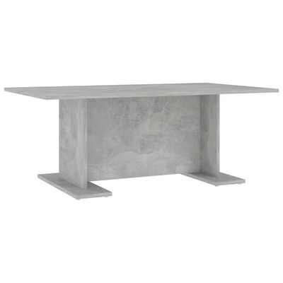 vidaXL Klubska mizica betonsko siva 103,5x60x40 cm iverna plošča