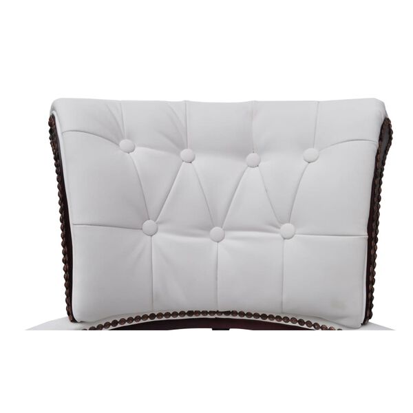 vidaXL Vrtljiv pisarni&scaron;ki stol bel