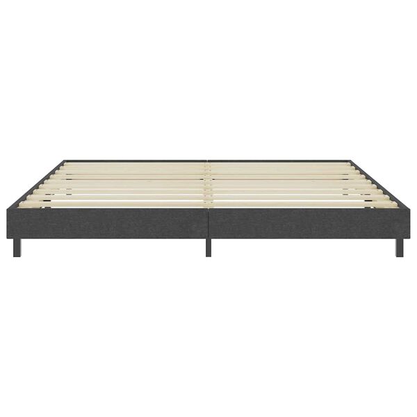vidaXL Posteljni okvir boxspring sivo blago 200x200 cm