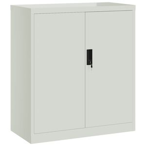 vidaXL Arhivska omara svetlo siva 79x40x90 cm jeklo