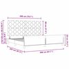 vidaXL Konstrukcija postelje Svetlo siva 200 x 200 cm blago