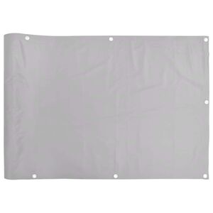 vidaXL Balkonsko platno za zasebnost sivo 400x120 cm PVC