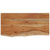 vidaXL Stenska polica 60x30x2,5 cm pravokotna akacija naraven rob