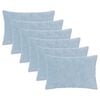 vidaXL Prevleka za blazino 6 kos HEERLEN Svetlo modra 30 x 50 cm