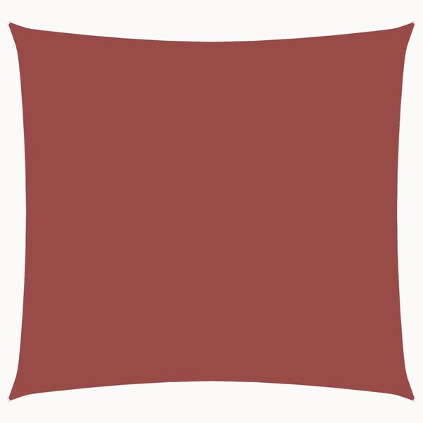 vidaXL Senčno jadro oksford blago kvadratno 6x6 m terakota