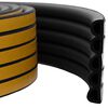 vidaXL Samolepilni tesnilni trak za okna Črna 9 x 8 mm 12 m EPDM pena