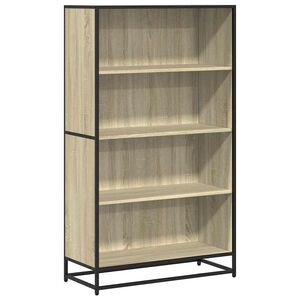vidaXL Knjižna omara sonoma hrast 80,5x35x139 cm inženirski les