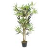 vidaXL Umetno bambusovo drevo 552 listov 120 cm zeleno