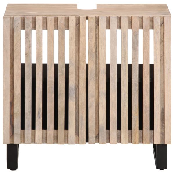 vidaXL Kopalni&scaron;ka omarica 62x34x58 cm trden mangov les