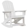 vidaXL Adirondack gugalnik Bela HDPE