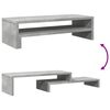 vidaXL Stojalo za monitor betonsko siva 54x22x15 cm inženirski les