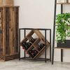 vidaXL Stojalo za vino Star les 51 x 18 x 52,5 cm Konstruiran les