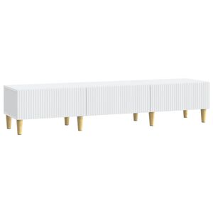 vidaXL TV omarica s predalom Bela 147 x 34,5 x 30 cm Inženirski les