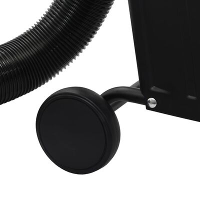 vidaXL Zbiralnik prahu z adapterjem črn 550 W