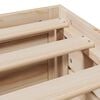 vidaXL Posteljni okvir brez vzmetnice s predali 75x190 cm borovina