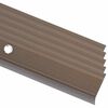 vidaXL Obrobe za stopnice L-oblike 5 kosov aluminij 100 cm rjave