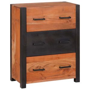 vidaXL Strani &scaron;al s predalom Rjava 55 x 30 x 75 cm Masiven les akacije