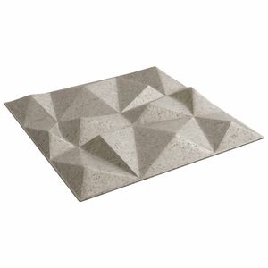 vidaXL Stenske plo&scaron;če 12 pcs Diamant Betonski 50 x 50 cm XPS Pena
