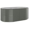 vidaXL Visoka greda iz cinkanega jekla 175x100x68 cm siva